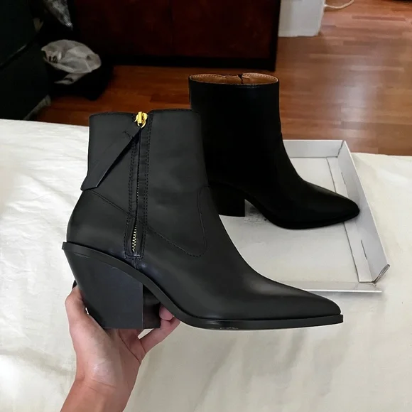 Other Stories Shoes Low Cowboy Boots In Black Poshmark